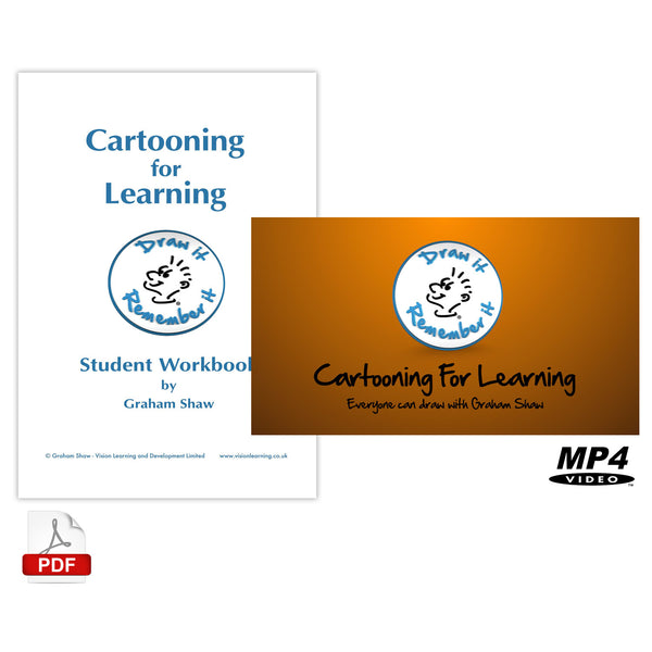 Cartooning for Learning Video and Workbook Package Digital Download
